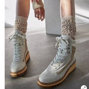 Coconuts by Matisse Summit Ivory Round Toe Lace Up Hiking Boots